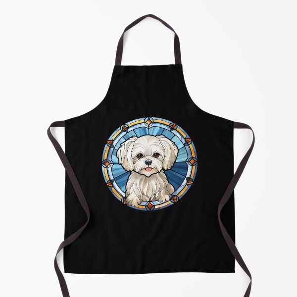 Item preview, Maltese Dog Owner Stained Glass Full Face Art Maltese Design designed and sold by fantasticdesign.