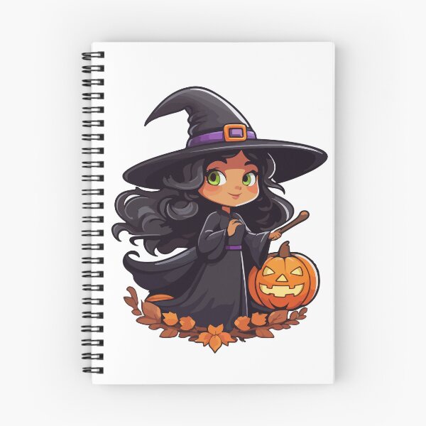 Item preview, Brunette autumn witch designed and sold by StickerLab4.