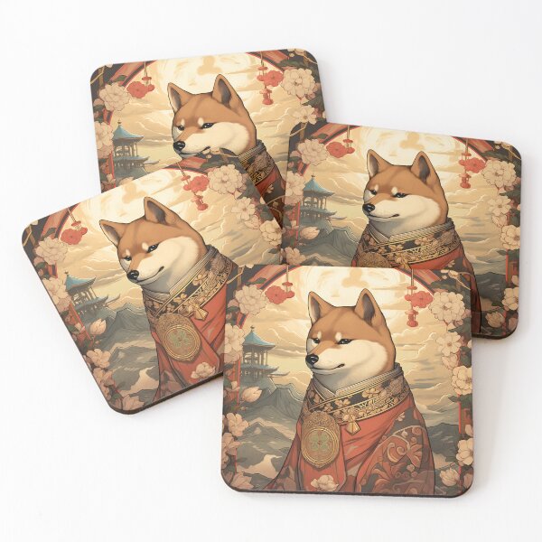 Item preview, Emperor Shiba Inu designed and sold by ArtNouveauChic.