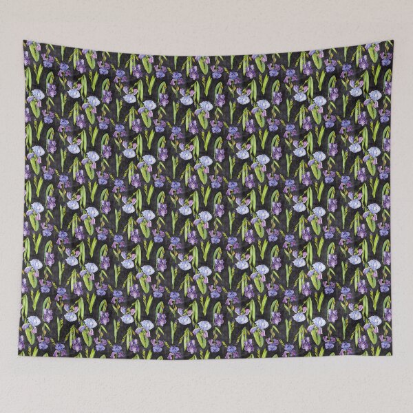 Item preview, Irises on black designed and sold by Carolynpaints.