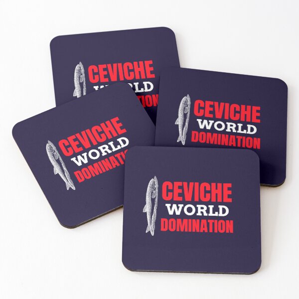 Item preview, Ceviche World Domination Peru | Hilarious Pride for Peruvian Foodies on a Stylish Black Canvas designed and sold by Tecnofa.