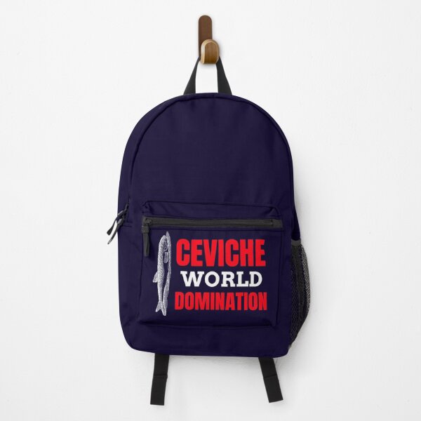 Item preview, Ceviche World Domination Peru | Hilarious Pride for Peruvian Foodies on a Stylish Black Canvas designed and sold by Tecnofa.