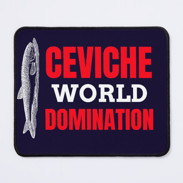 Item preview, Ceviche World Domination Peru | Hilarious Pride for Peruvian Foodies on a Stylish Black Canvas designed and sold by Tecnofa.