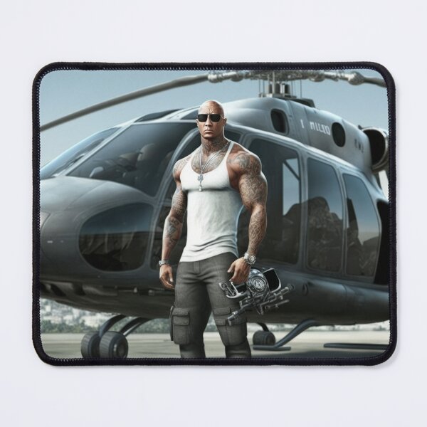 Item preview, Skyborne Titan: The Rock's Aerial Ascent designed and sold by ZuelowArt.