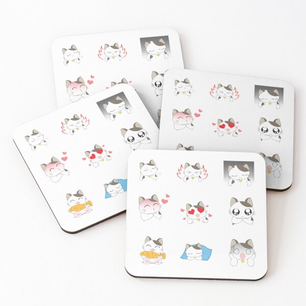 Item preview, funny faces of a happy cat designed and sold by huape.