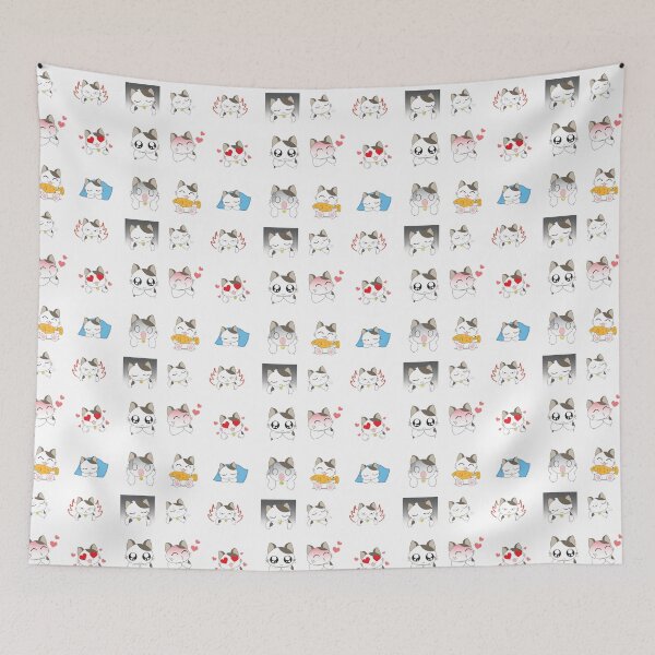 Item preview, funny faces of a happy cat designed and sold by huape.