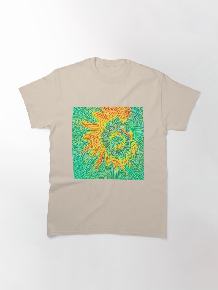 Alternate view of Abstract sunflower | Energy exchange Classic T-Shirt