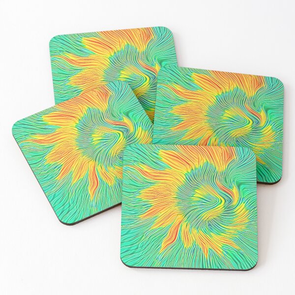Item preview, Abstract sunflower | Energy exchange designed and sold by blackhalt.