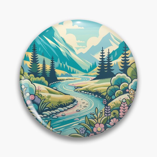 Item preview, Pastoral Serenade: Alpine Creek in Spring designed and sold by Granola Souls.