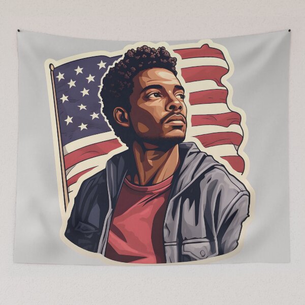 Item preview, Young American Art American Flag Artwork designed and sold by VivaIconicPrint.