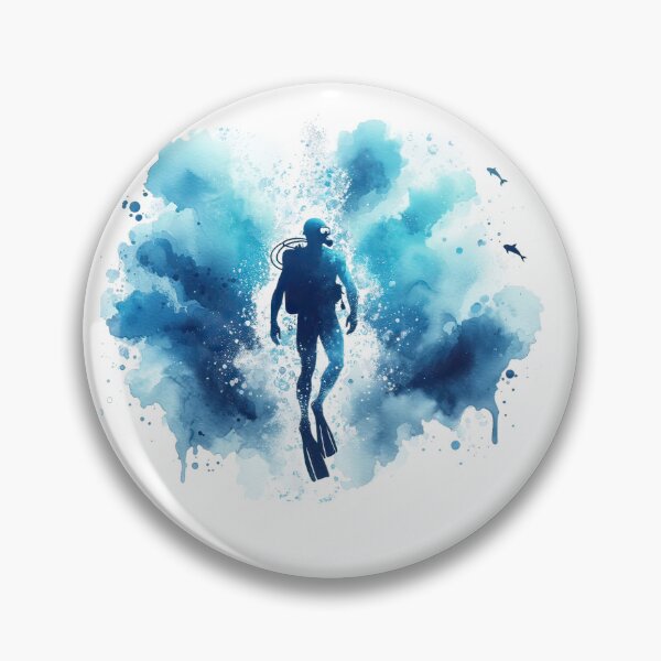 Item preview, Diver Dives Underwater In The Sea designed and sold by sbachstroem.