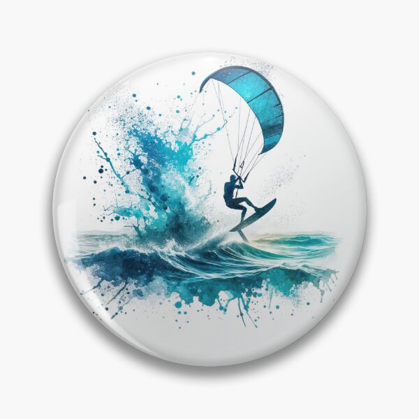 Item preview, Kiteboarder's Wave - Freedom On Water designed and sold by sbachstroem.
