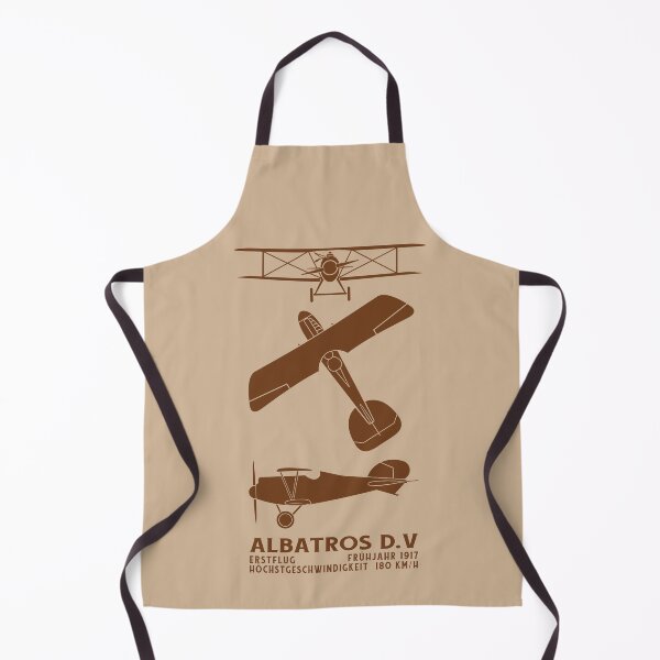 Item preview, Albatros D.V German WW1 Biplane Silhouette Infographic Diagrams designed and sold by MilitaryMart.
