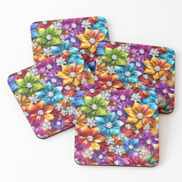Item preview, Painted Diamond Flowers designed and sold by SweetRossel.