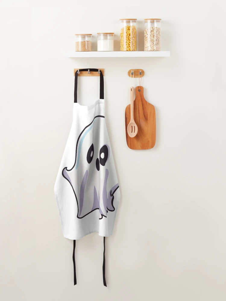 Thumbnail 4 of 6, Apron, Rapper boy ghost designed and sold by StickerLab4.