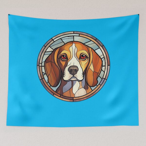 Item preview, Beagle Dog Owner Stained Glass Full Face Art Beagle Design designed and sold by fantasticdesign.