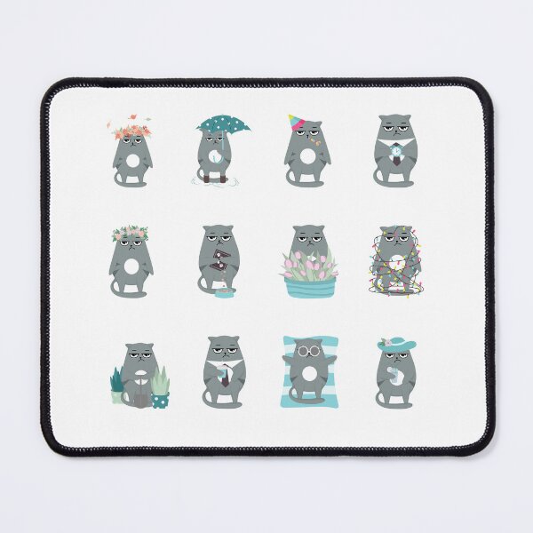 Item preview, a cat with an upset face, enjoying its day designed and sold by huape.