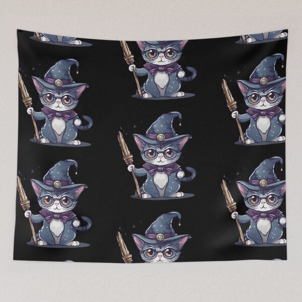 Item preview, Cute Kitty Cat Feline Little Wizard designed and sold by LuizSilva1983.
