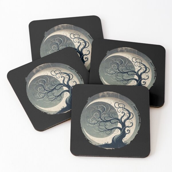 Item preview, "Mystical Swirl Tree - Abstract Nature Art" designed and sold by ChromaticBlend.