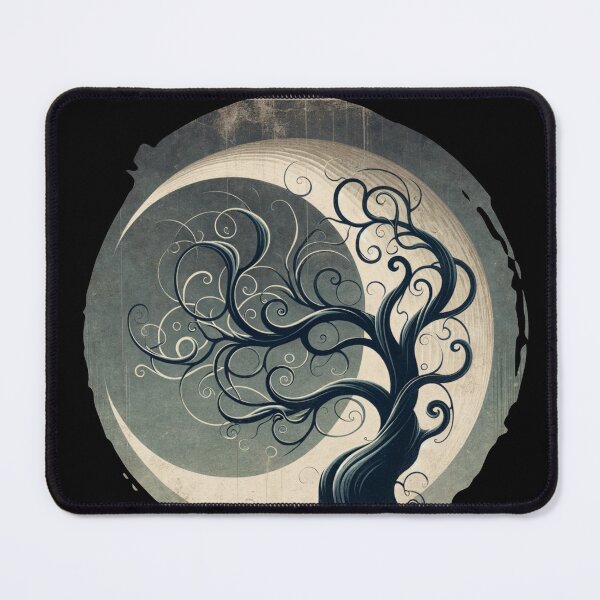 Item preview, "Mystical Swirl Tree - Abstract Nature Art" designed and sold by ChromaticBlend.
