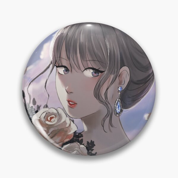 Item preview, Delicate Rose cute anime girl designed and sold by TwinBlossomsArt.