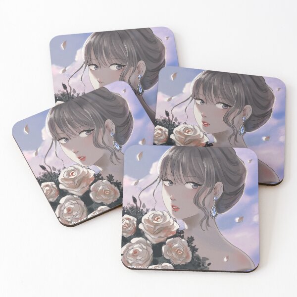 Item preview, Delicate Rose cute anime girl designed and sold by TwinBlossomsArt.