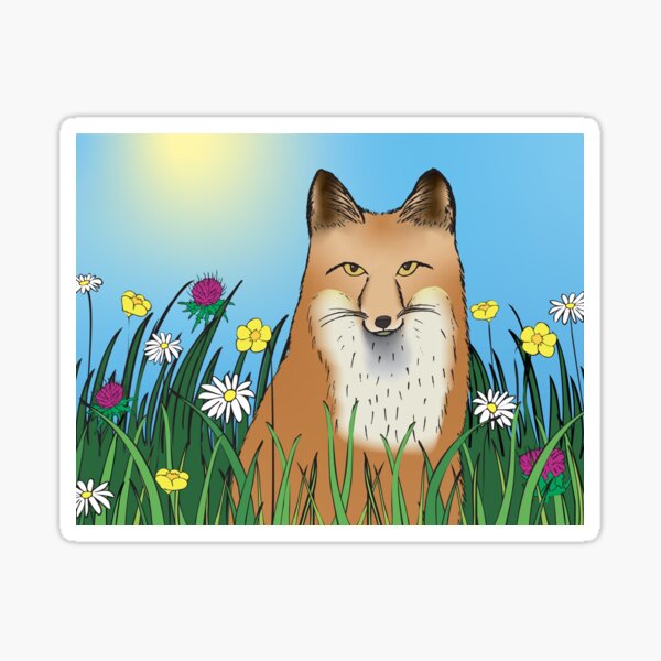 Item preview, Fox and Flowers 2 designed and sold by Majikat Designs.