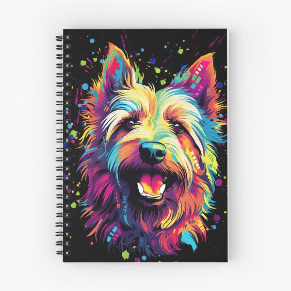 Item preview, colorful Berger Picard dog colorful dogs art painting designed and sold by WallyPink.