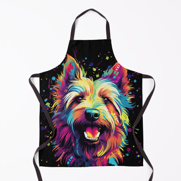 Item preview, colorful Berger Picard dog colorful dogs art painting designed and sold by WallyPink.