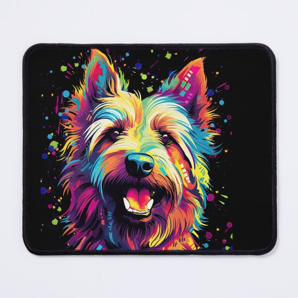 Item preview, colorful Berger Picard dog colorful dogs art painting designed and sold by WallyPink.