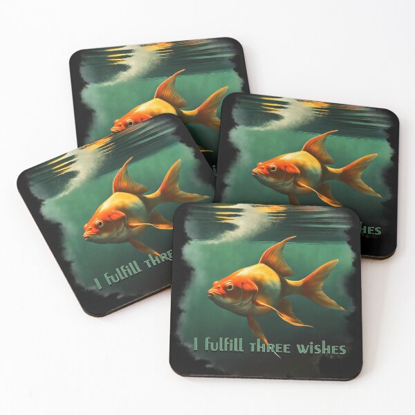 Item preview, GOLD FISH, I fulfill three wishes designed and sold by CrisMor-Art.