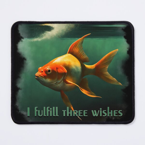 Item preview, GOLD FISH, I fulfill three wishes designed and sold by CrisMor-Art.