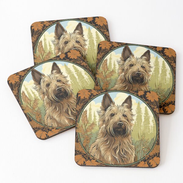 Item preview, Berger Picard dog art in old retro vintage style designed and sold by WallyPink.