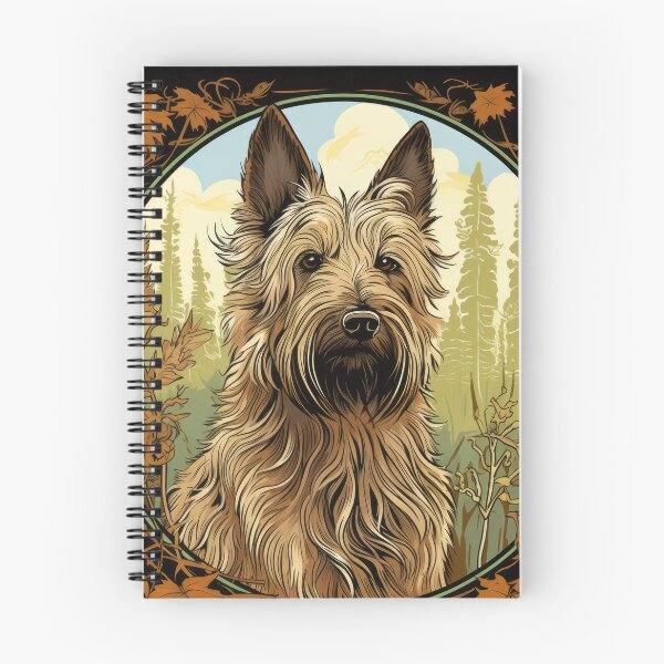 Item preview, Berger Picard dog art in old retro vintage style designed and sold by WallyPink.