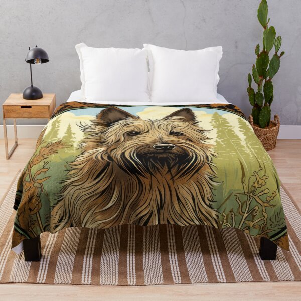 Item preview, Berger Picard dog art in old retro vintage style designed and sold by WallyPink.