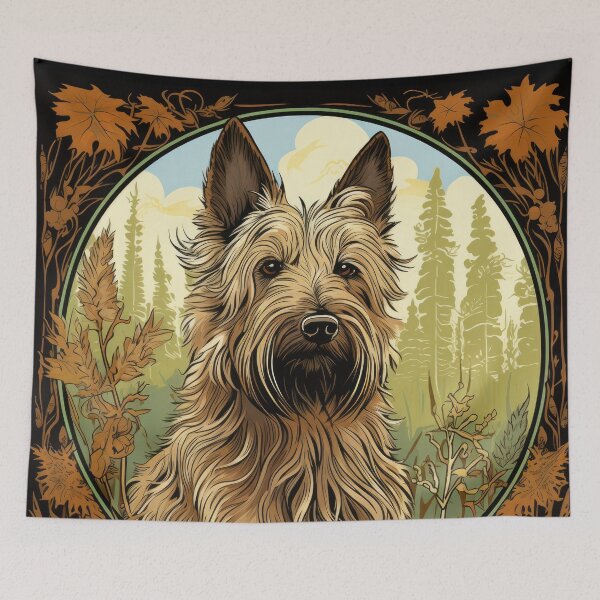 Item preview, Berger Picard dog art in old retro vintage style designed and sold by WallyPink.