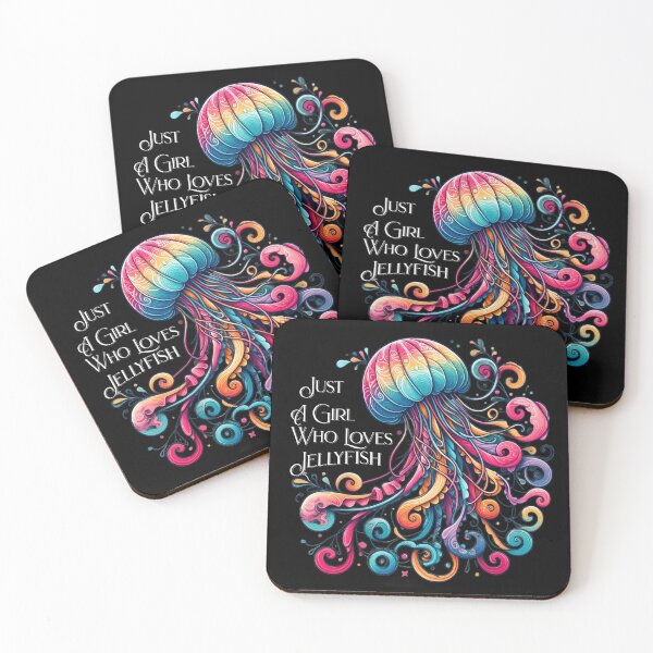 Item preview, Just a girl who loves Jellyfish Brightly Colored Design designed and sold by SandbarTees.