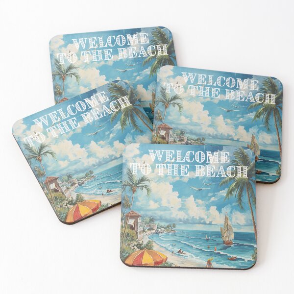 Item preview, Vintage beach art designed and sold by ArtFusion-Shop.