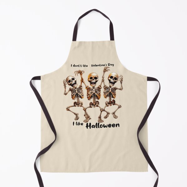 Item preview, Dancing skeletons I don't like Valentine's Day I like halloween designed and sold by LuckyFamily.