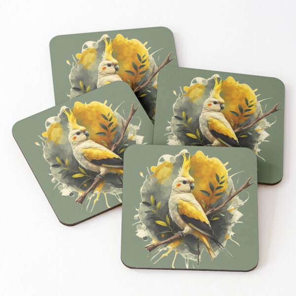 Item preview, Vibrant white and yellow cockatoo  designed and sold by NiRia Spot.