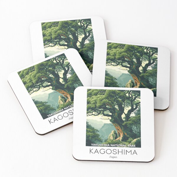 Item preview, A Vintage Travel Illustration of Yakushima National Park - Kagoshima - Japan designed and sold by GoodOldVintage.
