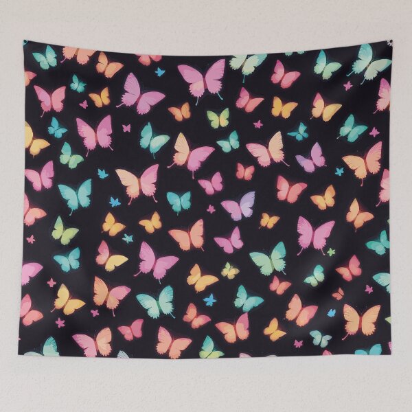 Item preview, Pattern of glowing butterflies designed and sold by Delemore Art.