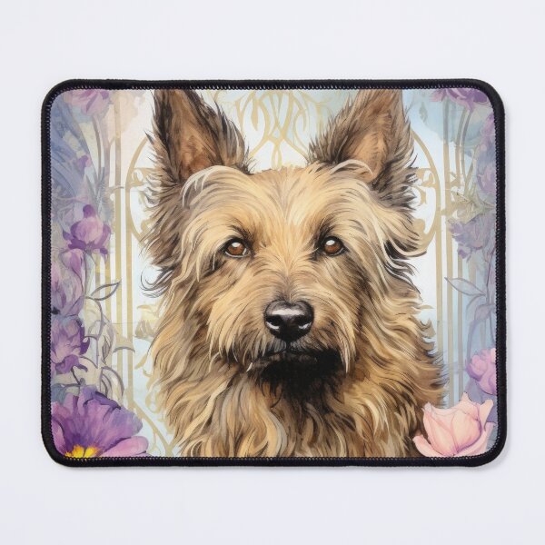 Item preview, Berger Picard dog art in old retro vintage style designed and sold by WallyPink.