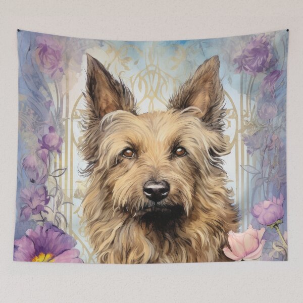Item preview, Berger Picard dog art in old retro vintage style designed and sold by WallyPink.