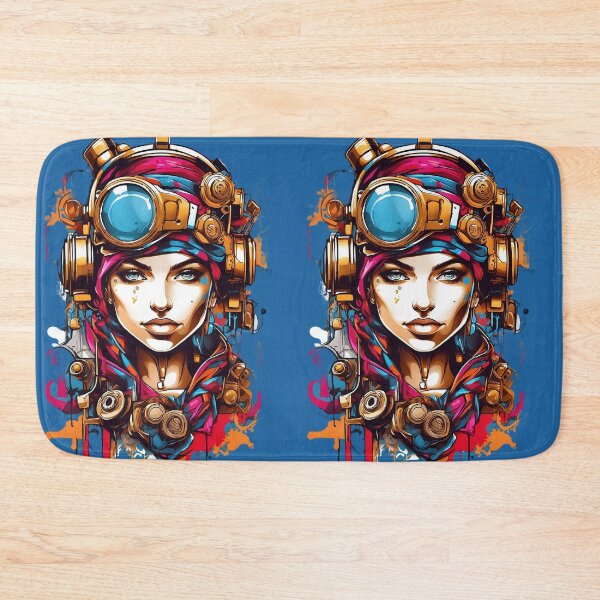 Item preview, Visionary Explorer: Steampunk Adventurer in Technicolor Dreams designed and sold by ArtComixHaven.