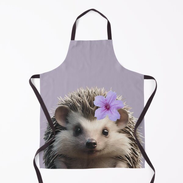 Item preview, Cute Hedgehog With Purple Flower designed and sold by LittleGnomad.