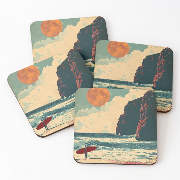 Artikelvorschau, Vintage Strandkunst #5 entworfen und verkauft von ArtFusion-Shop.
