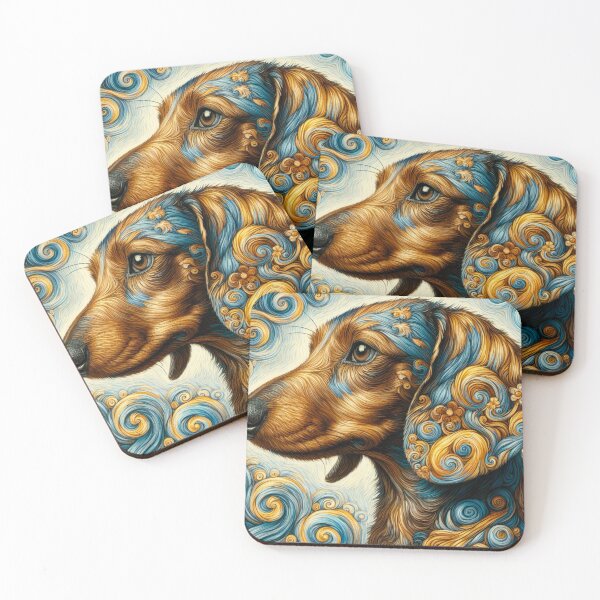 Item preview, Fancy Doxie - Dachshund in Van Gogh Style  designed and sold by Star-Fragment.