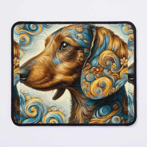Item preview, Fancy Doxie - Dachshund in Van Gogh Style  designed and sold by Star-Fragment.