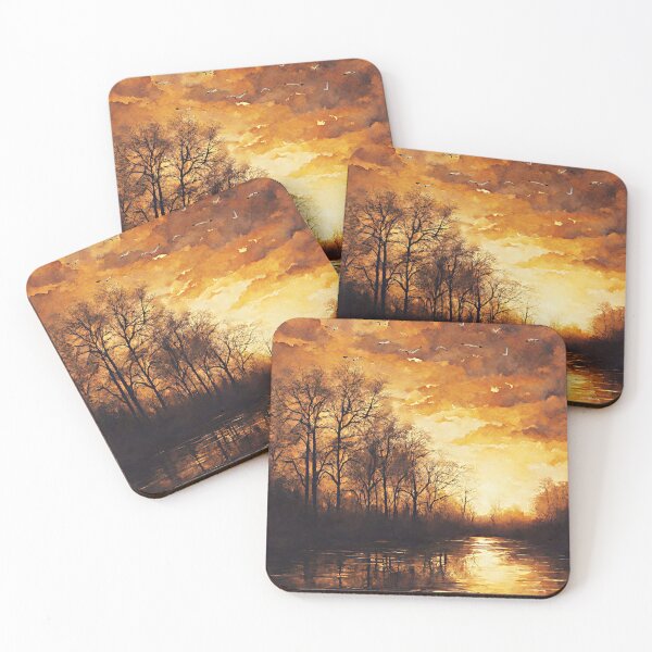 Item preview, Copy of Amber sun with birds and Natural Art designed and sold by Modern-Tropical.